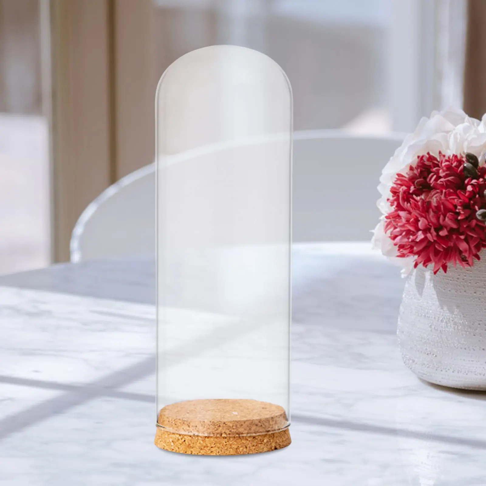 【箱付き】ガラス製ドーム型カバー 木製ベース付き 箱付き】ガラス製ドーム型カバー 木製ベース付き