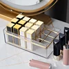 18-grids Luxury Lipstick Storage Box Transparent Portable Makeup Holder Plastic High-capacity Cosmetics Case Desktop Organizer 6