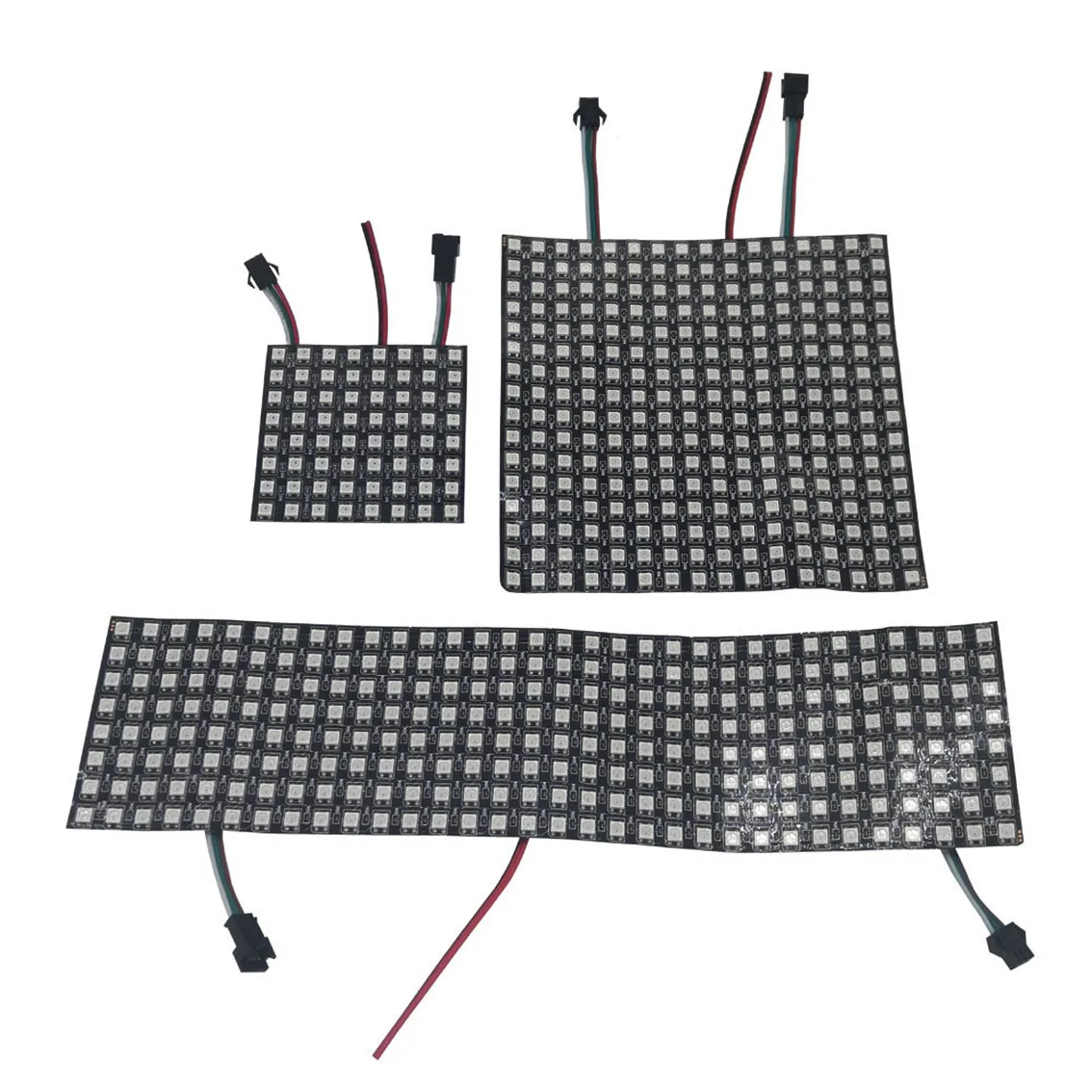 5Pcs WS2812B RGB Matrix Screen LED Digital Flexible Individually Addressable Panel Strip Light WS2812 8x8 16x16 8x32 Module DC5V