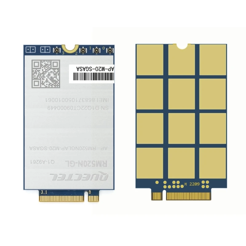 

Wireless Card 5G NR Sub-6GHz mmWave Module- WIFI Adapter M2-MIMO for MIMO-enabled Devices (RM520N-GL)