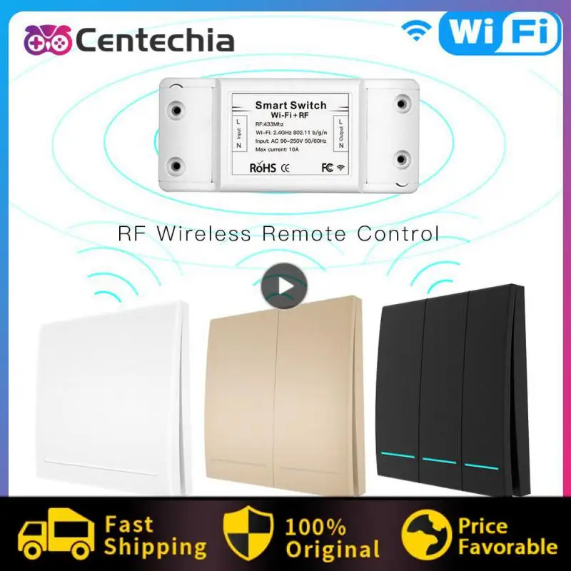 

Беспроводной смарт-выключатель с Wi-Fi и управлением через приложение