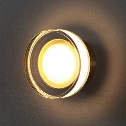 Simple Modern Bedroom Decor Bedside LED Wall Mounted Lamp Nordic Personality Acrylic Lampshade Sconces Entrance Ceiling Lights