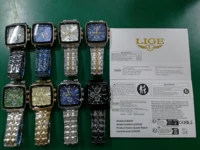 LIGE New Luxury Business Men Wristwatch Chronograph Waterproof Luminous Calendar Watch For Men Square Quartz Men's Watches Reloj