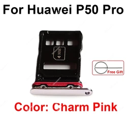 Advanced SIM Card Tray with Enhanced Grip and Alignment for Seamless Network Restoration (P50 Pro - Charm Pink)