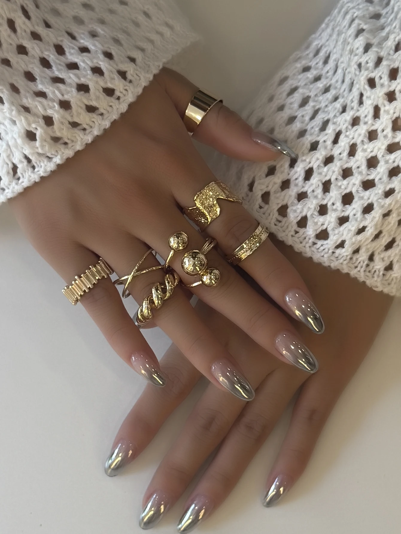 Punk Ring Set Jewelry for Women