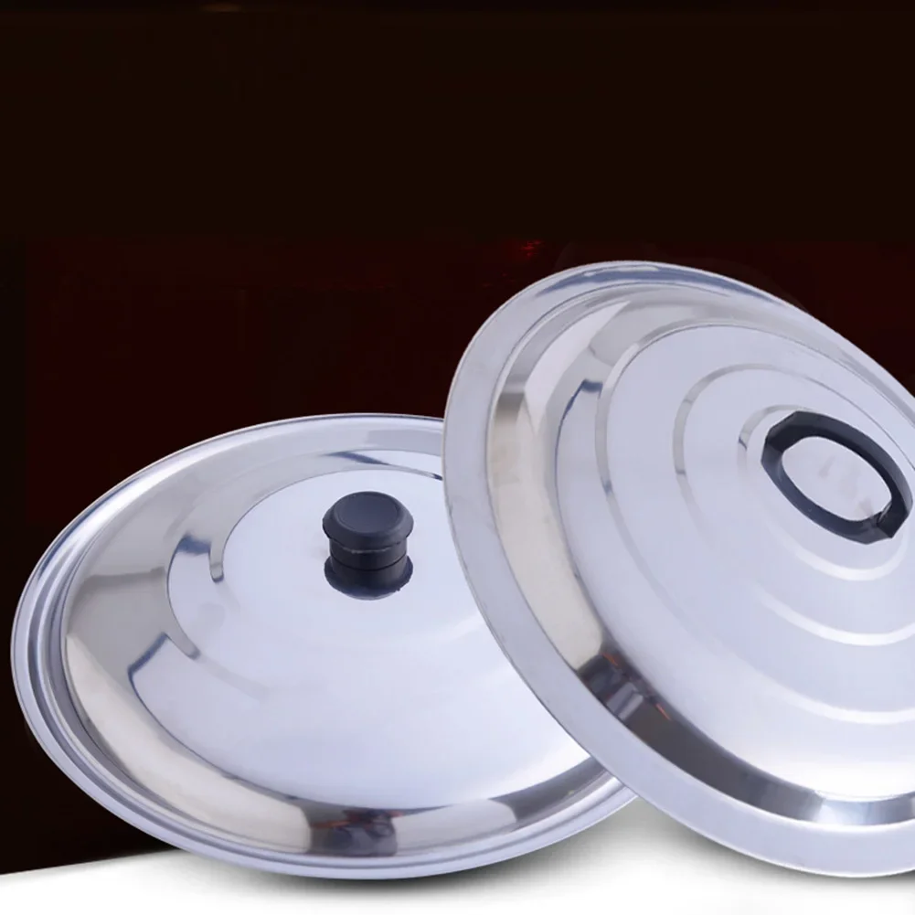 Description Picture 2 of itemWok Pan Pot Lids Stainless Steel Lid 32/34/36/38/40cm Cookware Parts Kitchen Cooking Acceessories High Quality