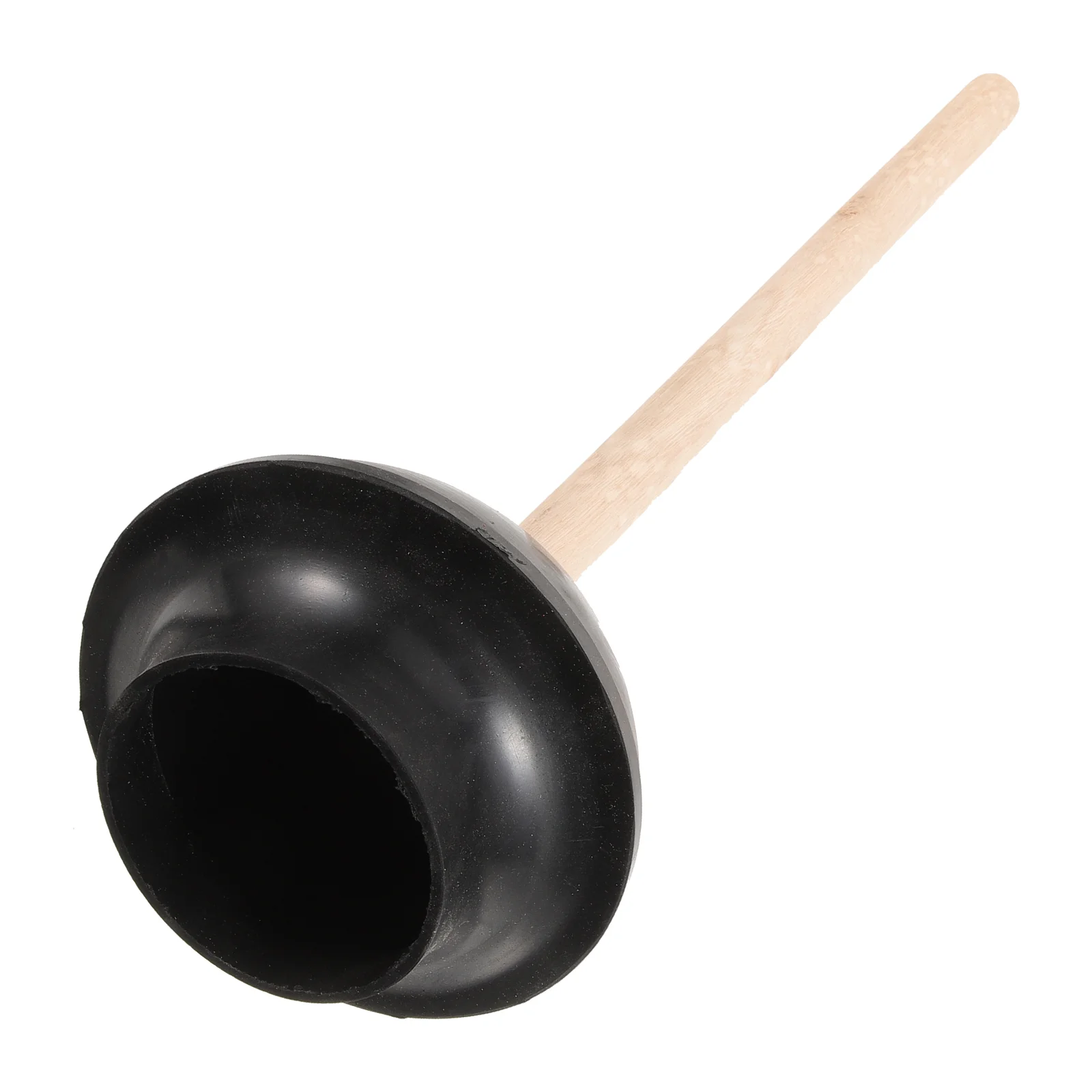 

Toilet Plunger Clogged Heavy Duty Force Cup Rubber Toilet Plunger Wooden Handle Bathroom Unclog Sink Flange Toilet Plungers