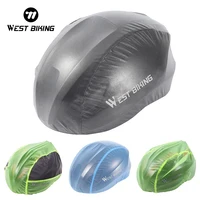 WEST BIKING Rainproof Cycling Helmets Covers 3 Colors New Windproof Waterproof Dust-proof Rain Cover MTB Road Bike Helmet Cover 1