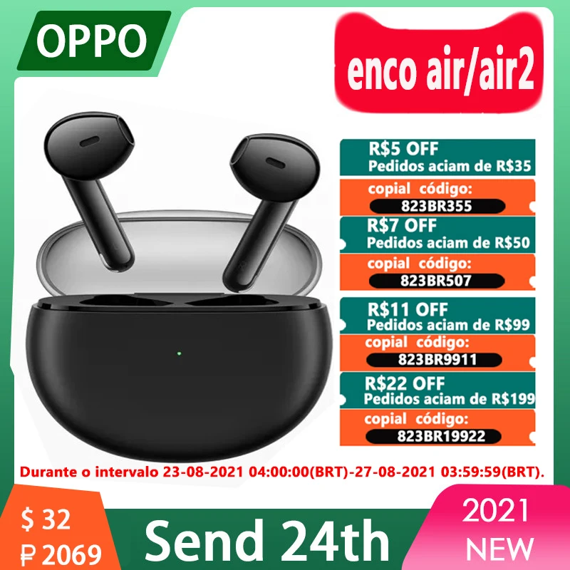 Оригинальные наушники OPPO Enco AIR / enco air 2 беспроводные Bluetooth BT 5 аудио Tws гарнитура 12