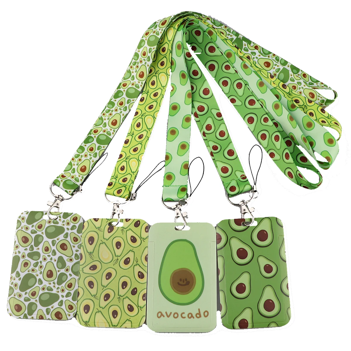 

Avocado Series Lanyard For Keys ID Card Cover Badge Holder Business Phone Charm Key Lanyard Neck Straps Keychain Accessories
