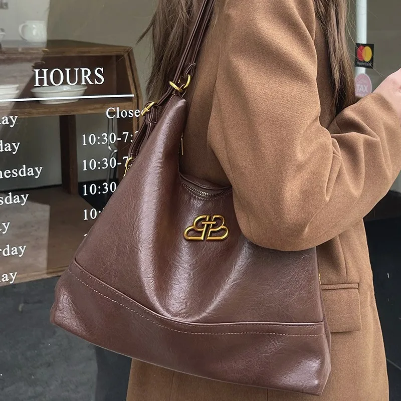 JIAERDI Vintage Marleid Tote Bag Women Large Capacity Academy Style Backpack Ladies Niche Chain Premium Mochilas Mujer 2025 New