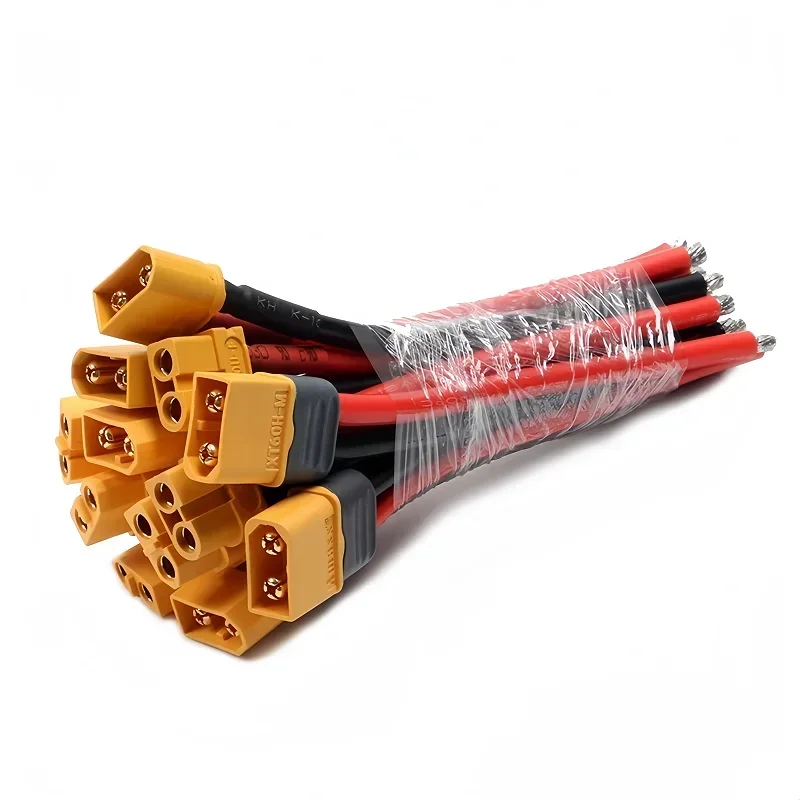 10cm RC vehicle and ship model battery ESC connection cable XT30 XT60 XT90 T EC2 EC3 EC5 EC8 male/female plug 3