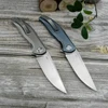 Bearing Flipper Assisted Pocket Folding Knife M390 Blade TC4 Titanium Alloy Handle Outdoor Tactical Knives Hunting Camping Tool 2