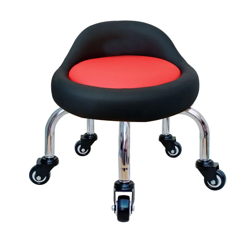 Salon Furniture Pulley Small Stool Round Stool Sofa Pedicure Chair Work Low Stools Floor Cleaning Leisure Office Footstool