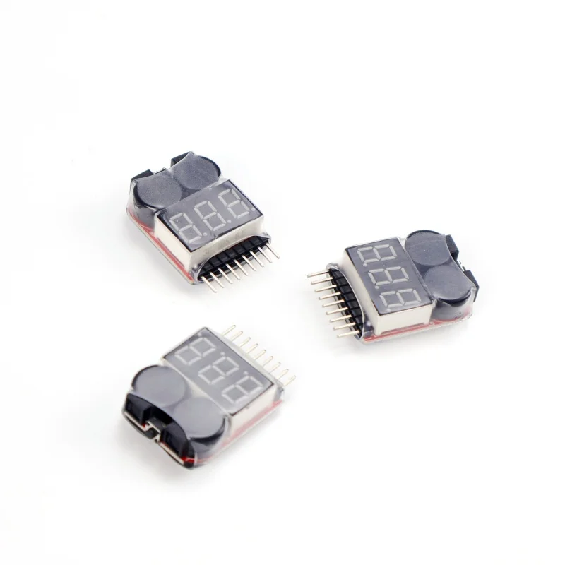 Lipo-batterijtester 1-8S met laagspanningsalarm 3 stuks