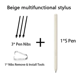 Slim S Pen Fold Edition with Extra Tips - Compatible with Samsung Galaxy Z (Beige)