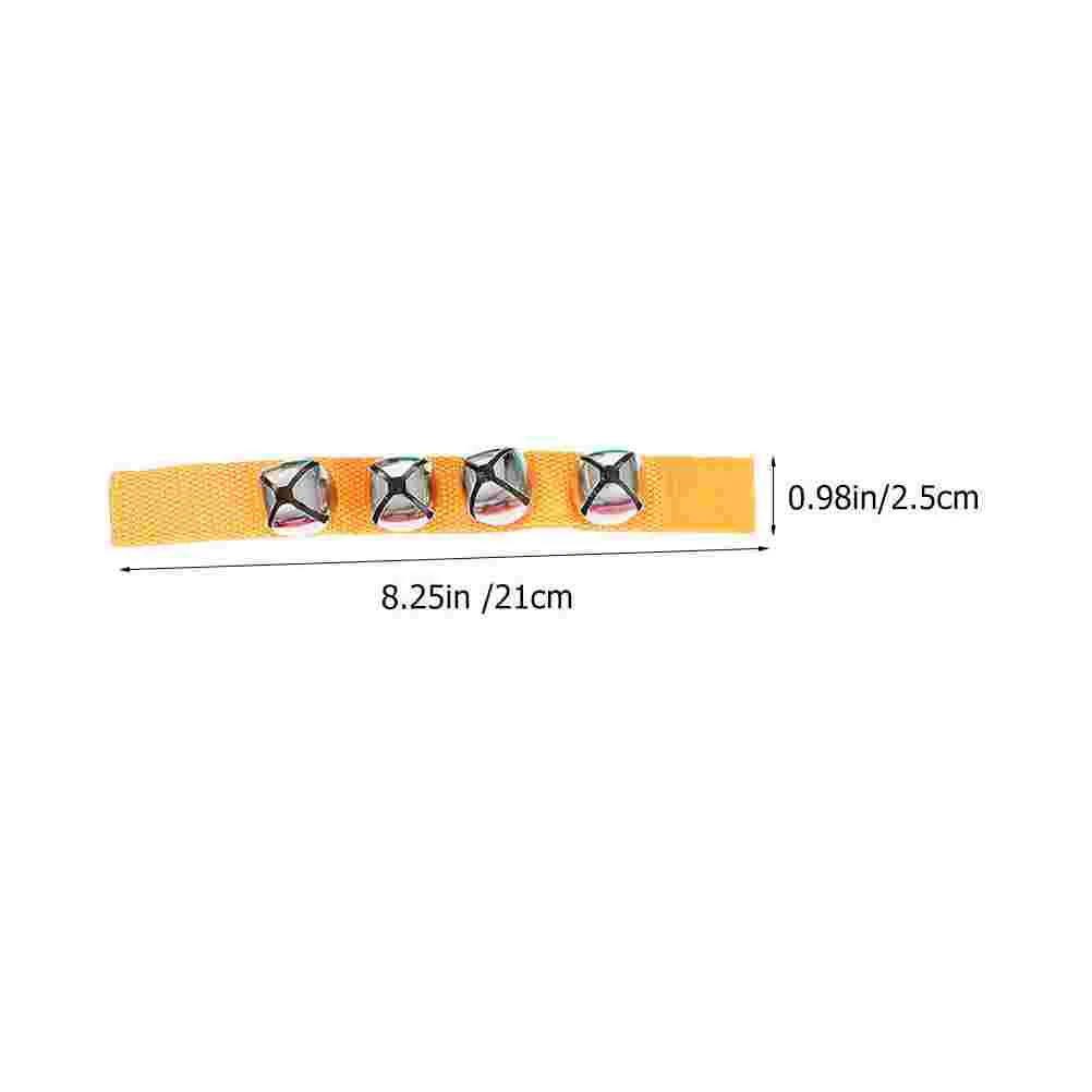 2 Pcs Orff Kids Handbells Jingle Wristband The Toys for Polyester Child