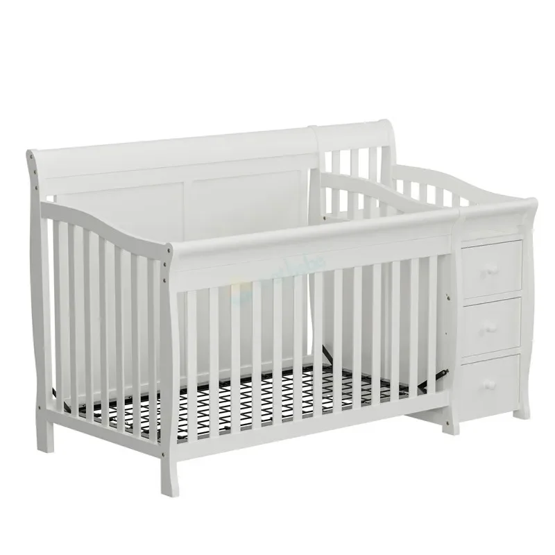 Multi-Functional Solid Wood Convertible Baby Crib 5
