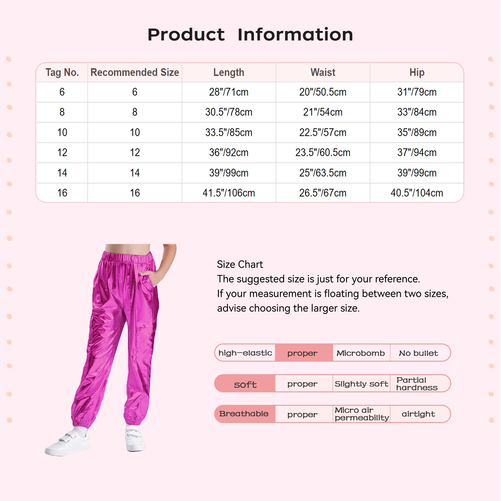Kids Pants for Boys and Girls Hip-Hop Jazz Dance