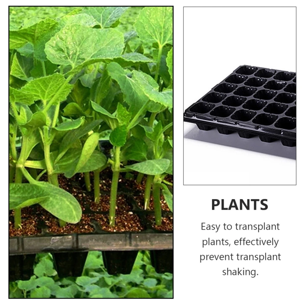 5Pcs 50 Cell Germination Seedling Trays Garden Starter Trays Strength Seed Germination Plant Flower Pot Nursery Grow Box Garden