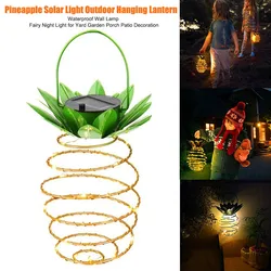 Lanterne solaire à LED en forme d'ananas, imperméable, éclairage d'extérieur, luminaire décoratif de paysage, idéal pour un jardin ou une chambre à coucher 