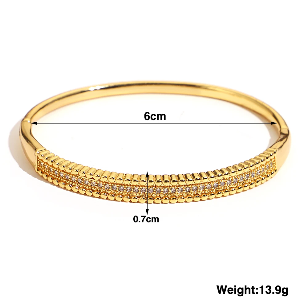 Greatera Trendy Gold Plated 316L Stainless Steel Bangles