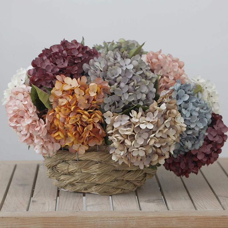 Weldomcor Artificial Flowers, Hydrangea, Artificial Plants, Fake Flowers, Decoration, Silk Flowers, Artificial Bouquet, Artificial Flower Arrangement, Wedding, Room Decoration, Pink