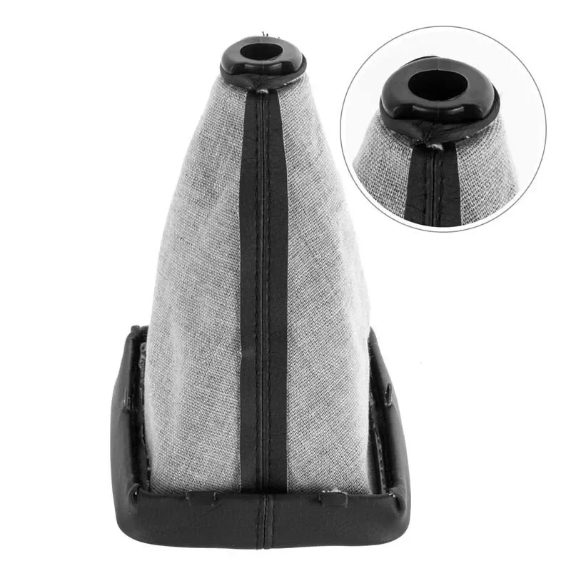 Kit Pomello Del Cambio 5 Marce Con Copertura Antipolvere In Pelle - Compatibile Con Peugeot 206 406