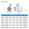 ZKSJ Blue Series Super Quiet Adjustable DC Aquarium Water Circulation Return Pump for Saltwater Freshwater Fish Tank 6