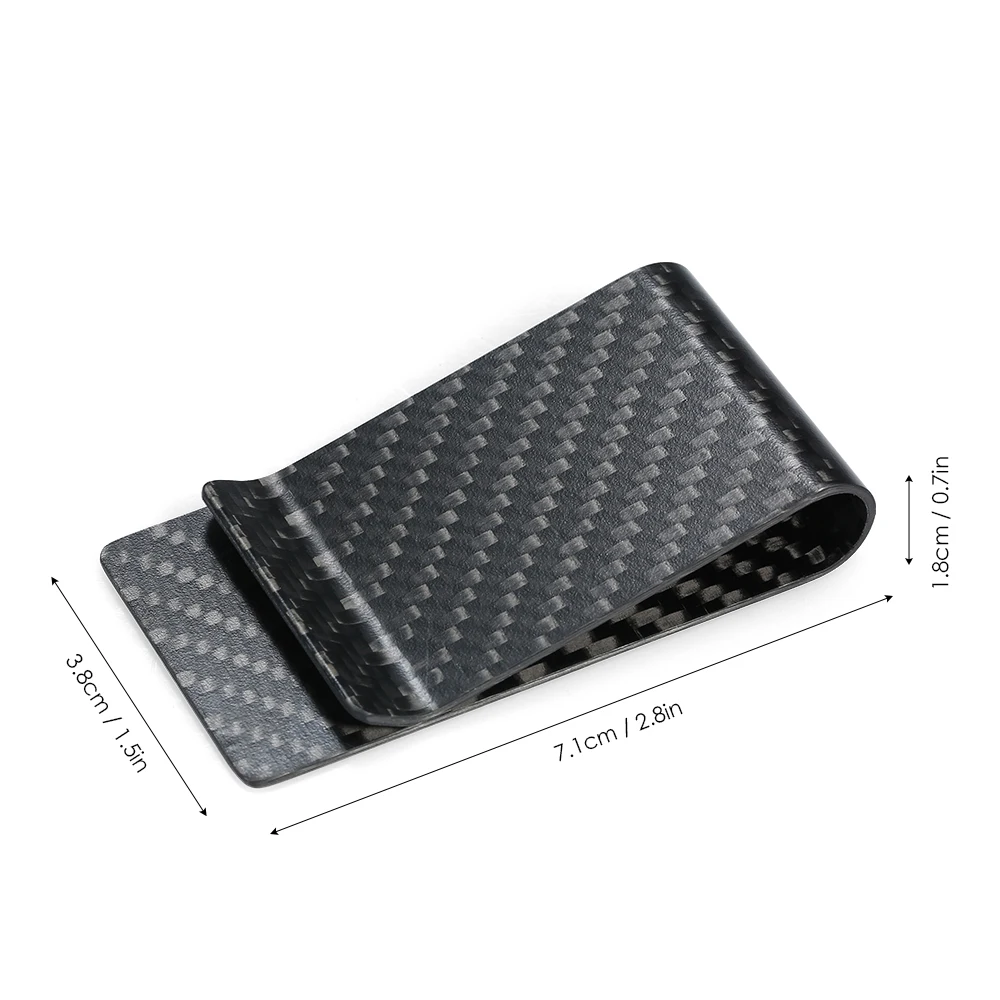 Minimalist Carbon Fiber Money Clip Wallet money clips wallet Credit Card holder Clips For men women Portable Money Clip Carbon Fiber Holder