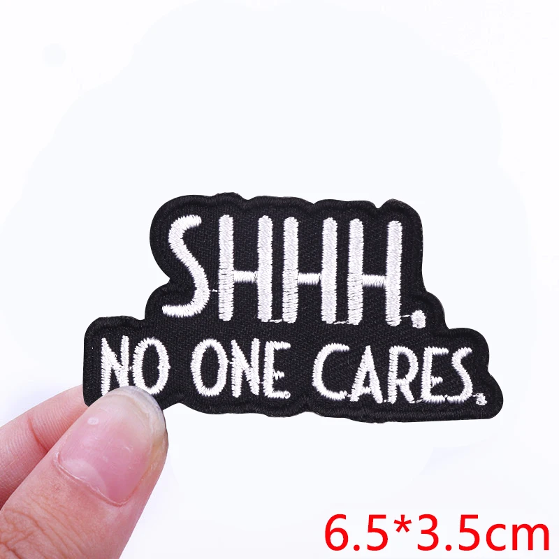 Embroidered Personality Slogan Iron-On Patch