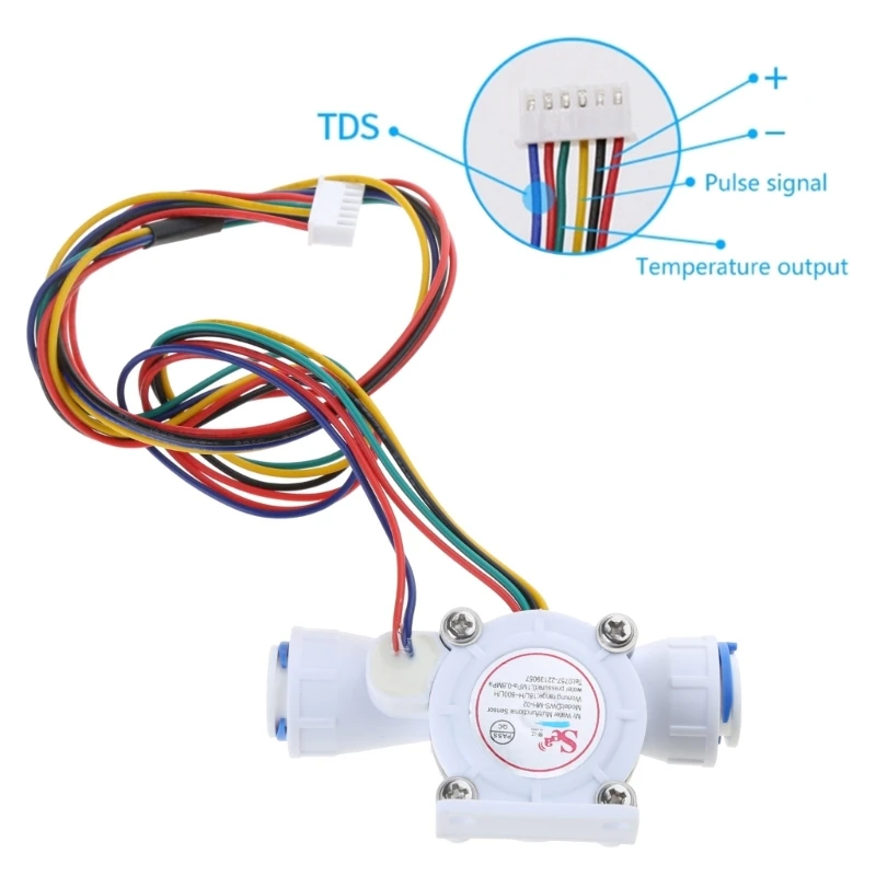 DN10 8 TDS Temperature Flow DC5-24V Turbine-Flowmeter Water Flow Control Flowmeter Fluid Counter