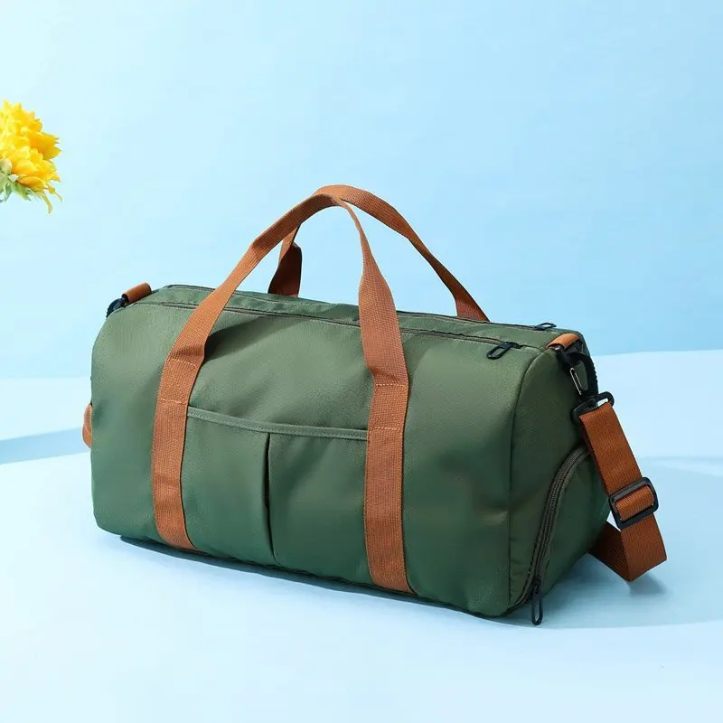 Large capacity travel bag, luggage bag, dry wet separation, fitness yoga bag - for sports, weekend vacations, and leisure use