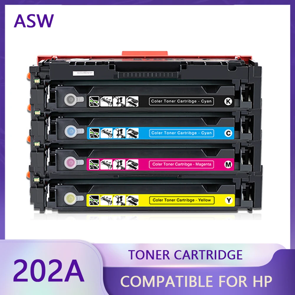 

CF500A 202A Cartridge Compatible Color Toner Cartridge For HP Color LaserJet Pro M254 M254dw 254nw MFP M281cdw 281fdn 280 280nw