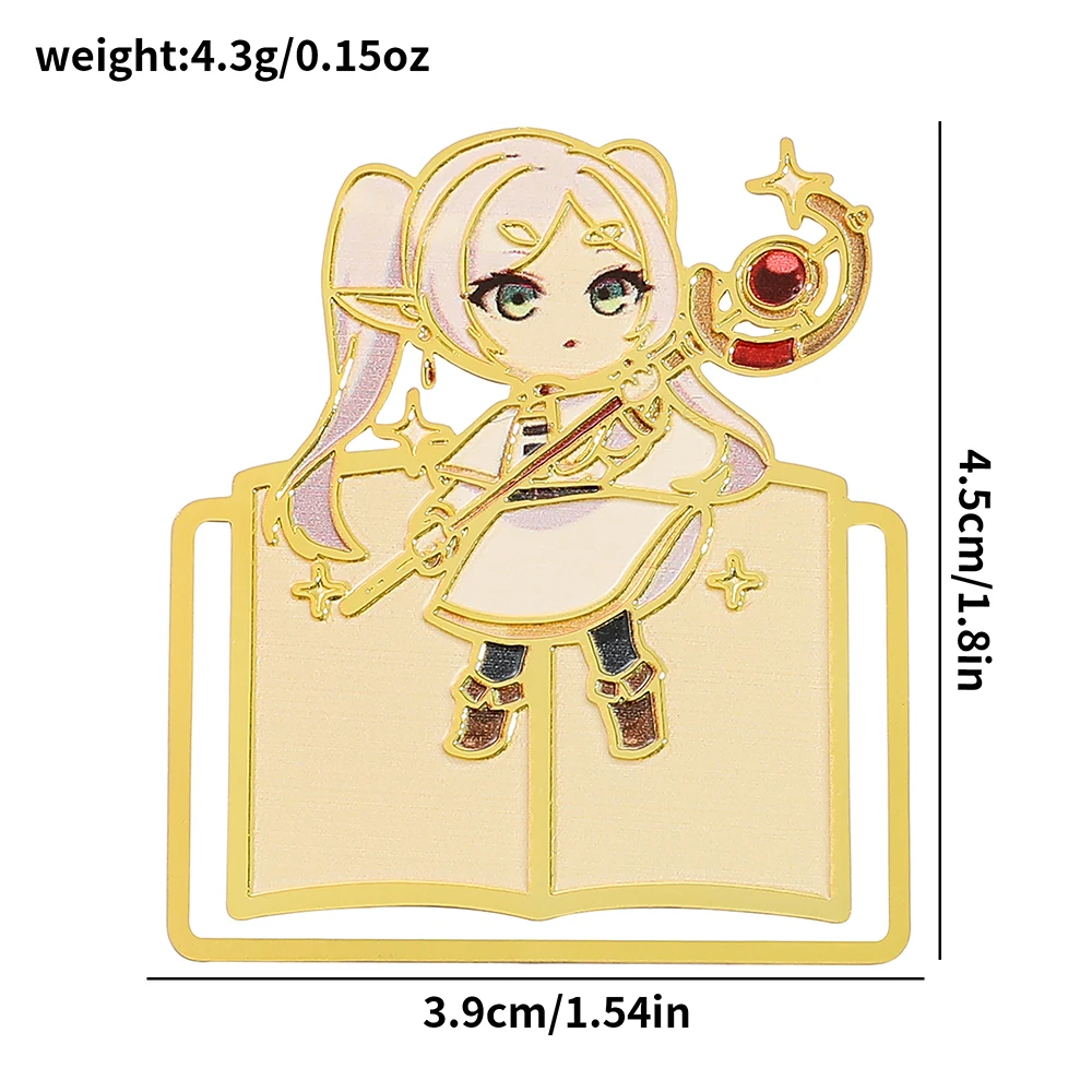 Frieren Manga: Beyond Journey's End Character Pattern Metal Clip Bookmark bookmark page holder bookmark holder