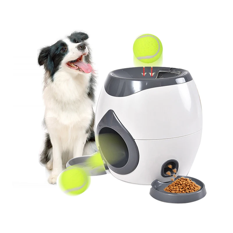 AutomaticPetFeederInteractiveTakeTennisLauncherDogTrainingToy