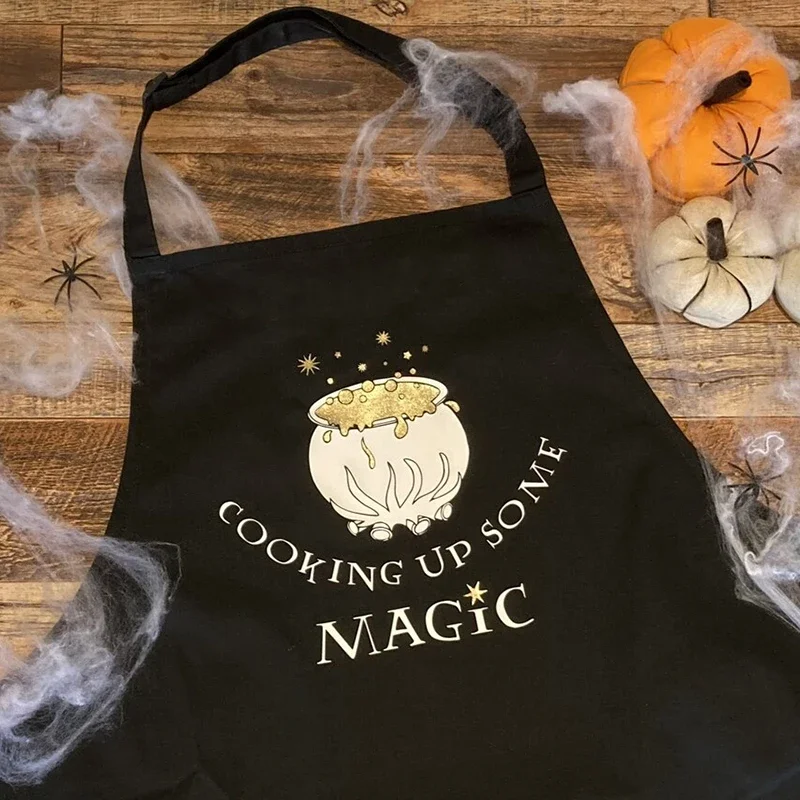 

Cooking up some Magic funny Kitchen apron witch Halloween gift mom grandma wife sister friend Aunt birthday Mother's Day present