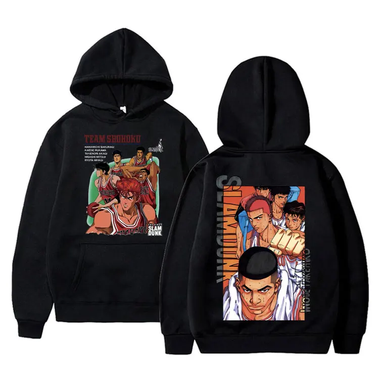 

Anime Slam Dunk Hoodie Sakuragi Hanamichi and Rukawa Kaede Graphic Hoodies Basketball Boys Streetwear Men Oversized Sweatshirts