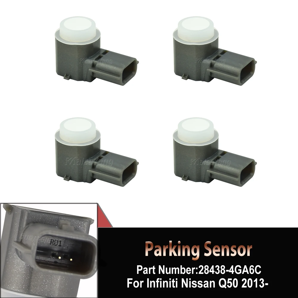

4 PCS Bumper PDC Parking Sensor Parking Radar Car Styling For INFINITI Q50 Q70 Q70L Nissan Maxima Altima 28438-4GA6C 284384GA6C