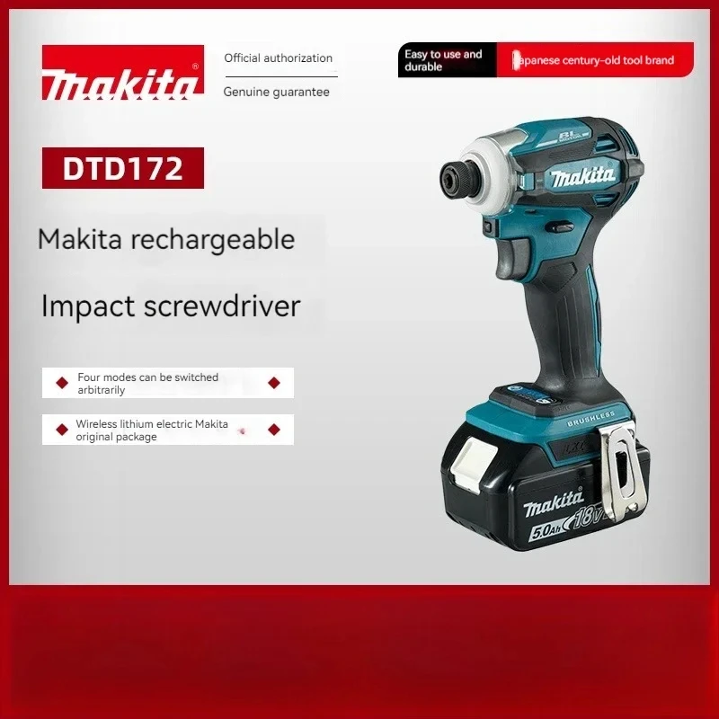 

Makita 18V Wrench DTD172 Cordless гайковерт аккумуляторный Electric Wrench Drill Body Only Lithium Professional Power Tools