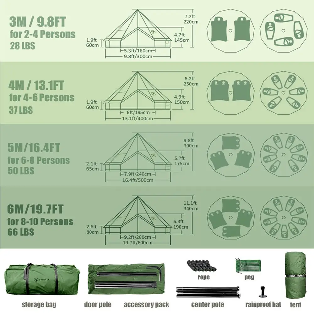 Luxury Bell Camping Tent 6