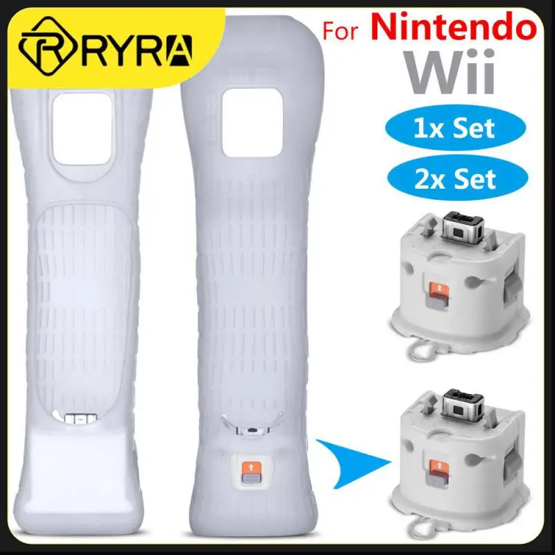 Per Wii/Wii U Joystick 2 In 1 Controller Gamepad Remoto Wireless Set Motion Plus Con Custodia In Silicone Videogioco