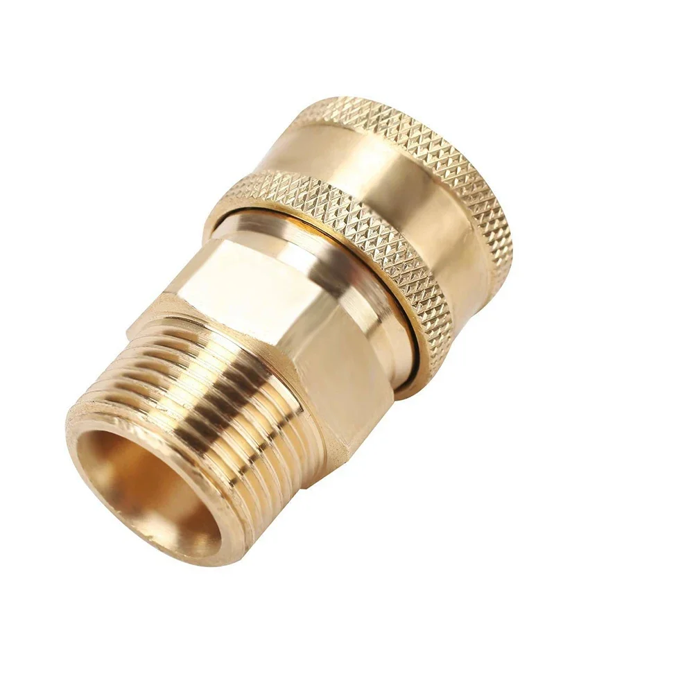 Quick Connector Pressure Washer 3/8in Male To M22 Male Adapter Car Washing Machine M22 Quick Release Quick-connect Joint