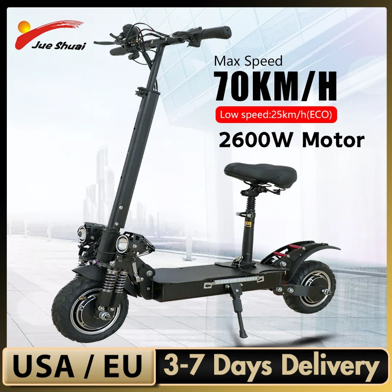2600WDualMotor52VPowerfulEScooters70KMLongRangeElectric