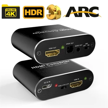 HDMI 오디오 추출기, HDMI 2.0 오디오 추출기, ARC 분배기, 5.1 채널 HDMI-토스링크 오디오 변환기, PS5 Xbox 시리즈 X용, 4K, 60Hz