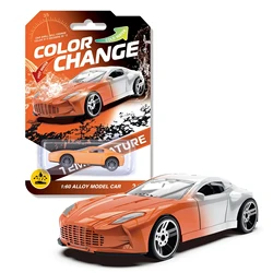Temperature - Sensitive Color Changing Mini Pull - Back Alloy Racing Toy Car (Style A)