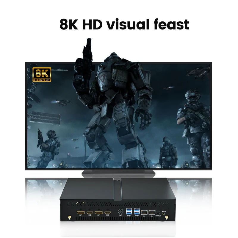 Kingnovy Mini PC Gamer 13th Gen Intel i7 13700F i9 12900F NVIDIA RTX 4060 8G 3060 12G PCIE4.0 Gaming Computer Windows 11 WiFi6 4