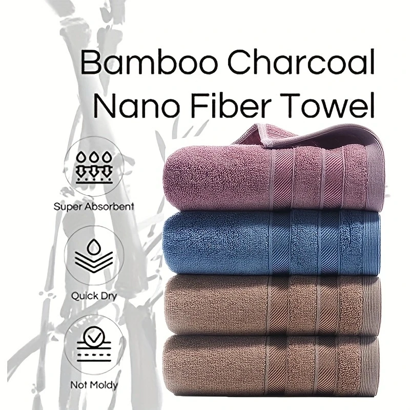 Natural Luxury Bamboo Cotton Hand Towel - Sustainable, Hypoallergenic, Super Soft & Highly Absorbent