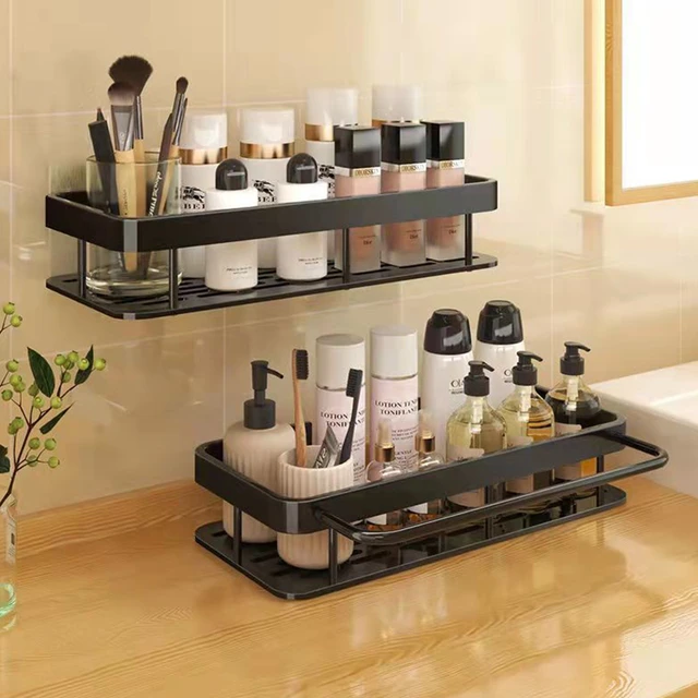 Bathroom Shelf No-drill Wall Mounted Corner Shelves Shower Storage Rack  Holder for WC Shampoo Organizer Bathroom Accessories - AliExpress