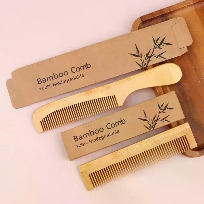 1/2/3Pcs Bamboo Massage Comb Anti Static Hair Care Brush Portable Hairdressing Styling Tool For Men Women Daily Grooming